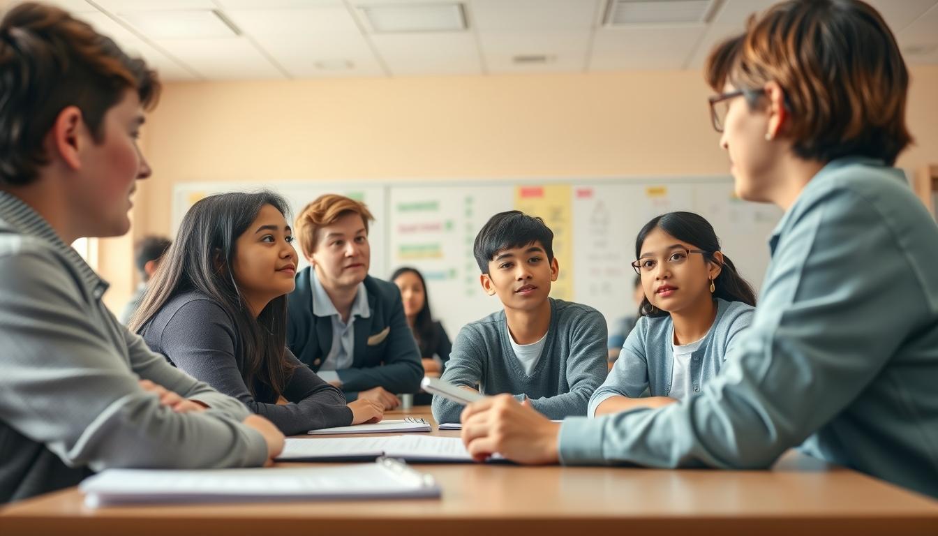 Student preparing for exams with study materials